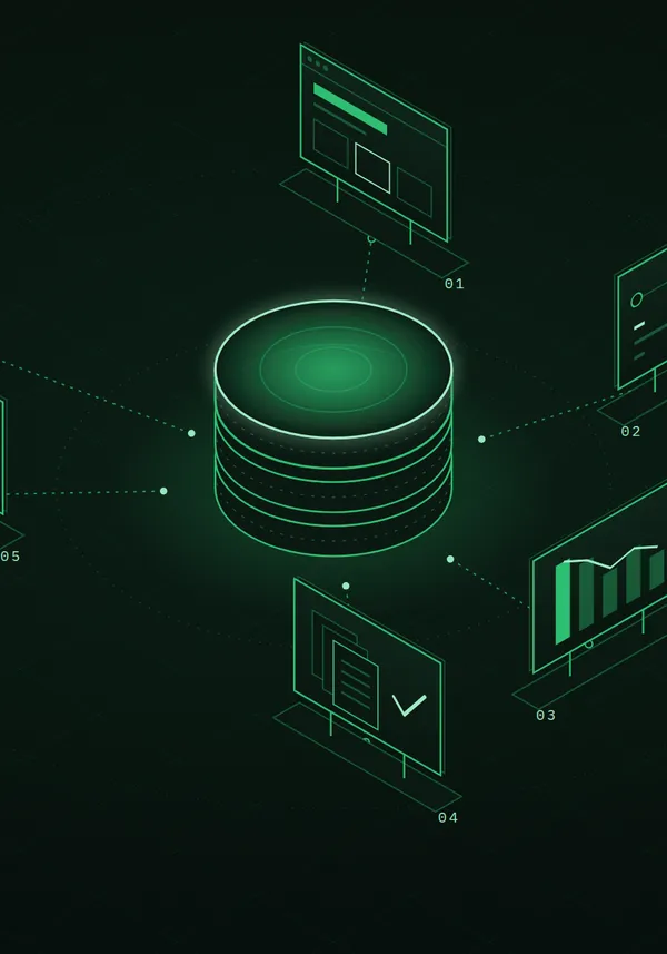 Odoo as the data bucket, surfaces around it